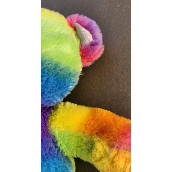 Build A Bear Rainbow Tie Dye Neon Teddy - Picture 3 of 12